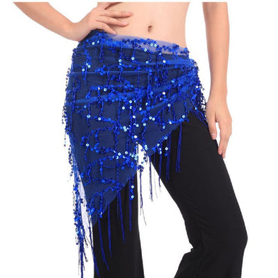 Cinturón de Cadera con Lentejuelas y Borlas para Danza - Image 16