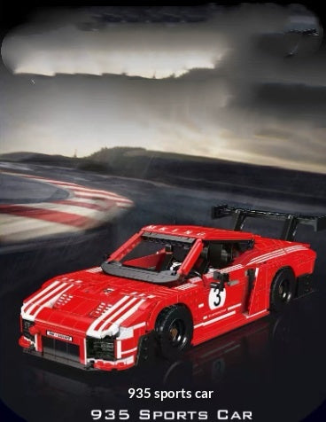 Maqueta de Auto Deportivo Vintage - Bloques de Construcción Serie Creativa - Image 2