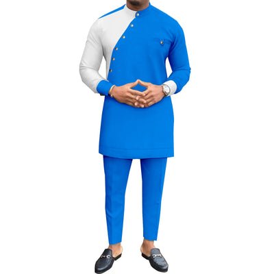 Conjunto de Algodón Puro Africano para Hombre - Traje de Ocio Elegante - Image 9