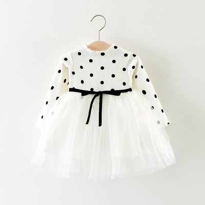Vestido Largo de Algodón para Niña - Estilo Princesa Coreano con Mangas Largas - Image 9