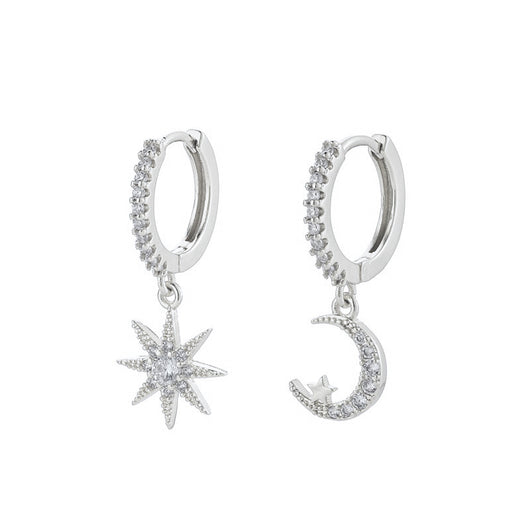 Aretes Asimétricos de Luna y Estrella - Image 7