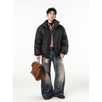 Chaqueta de Cuello Alto en Algodón para Hombre - Estilo Urbano Invierno - Image 5