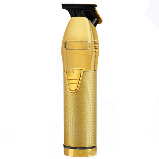 Gold electric hair clipper with a textured grip and visible model number '69' and 'MADE IN CHINA' text. - Image 4