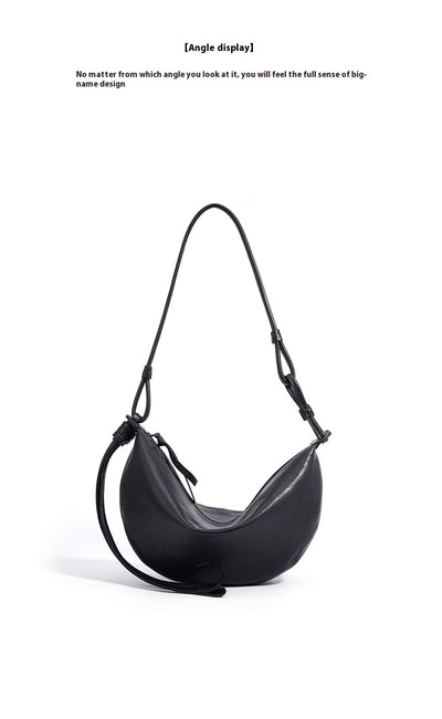 Bolso Bandolera Retro Media Luna en Cuero Oveja - Image 16