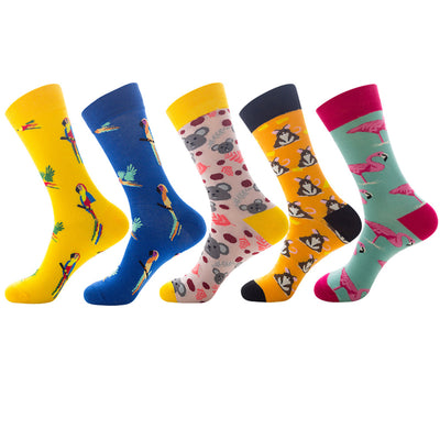 Calcetines Jacquard de Moda Unisex con Diseño Animal - Image 35