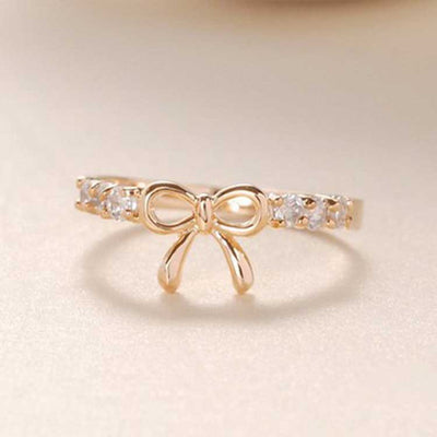 Anillo de Diamante con Moño Elegante - Image 6