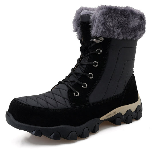 Botas de Nieve Estilo Británico con Suela Gruesa para Hombre - Image 3