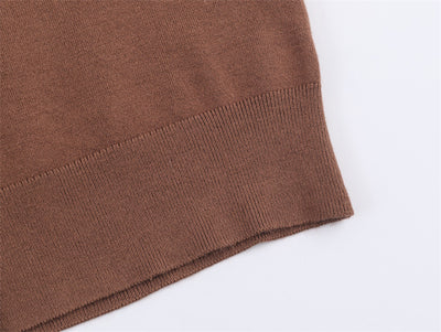 Cardigan Elegante de Cuello Redondo y Manga Larga con Detalles de Joyería - Image 15