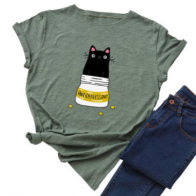 Camiseta Básica Mujer Cuello Redondo Manga Corta 100% Algodón - Image 7