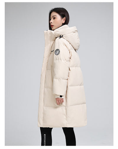 Chaqueta Acolchada Larga para Mujer Talla Grande Suelta y Cálida - Image 29