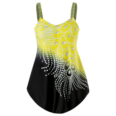 Traje de Baño Enterizo para Mujer con Falda Talla 5XL - Image 12