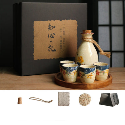 Set Calentador de Sake Retro Japonés con Tazas de Cerámica - Image 34