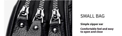 Bolso Bandolera Redondo de Cuero Genuino - Versátil y Elegante - Image 27