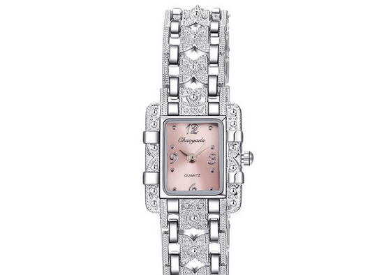 Reloj Cuadrado Estilo Romano con Diamantes y Movimiento 68 - Image 7