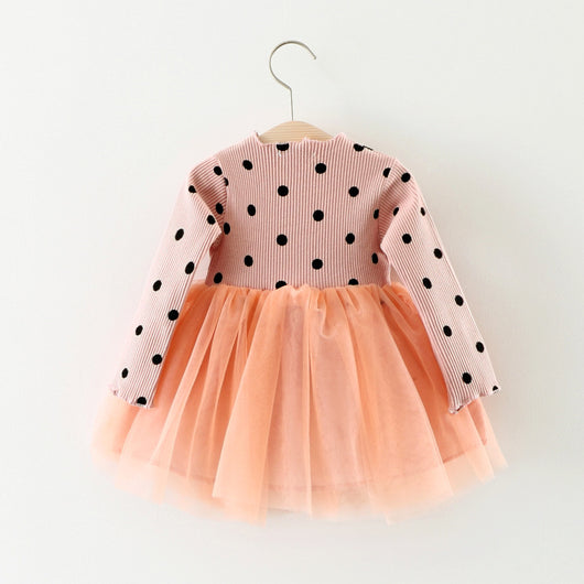 Vestido Largo de Algodón para Niña - Estilo Princesa Coreano con Mangas Largas - Image 2