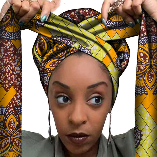 Accesorios para el cabello con estampados africanos