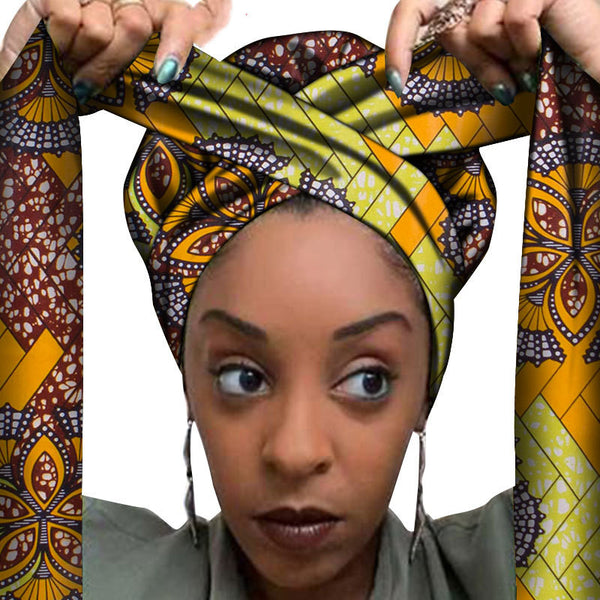 Accesorios para el cabello con estampados africanos
