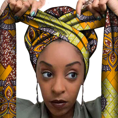Accesorios para el cabello con estampados africanos