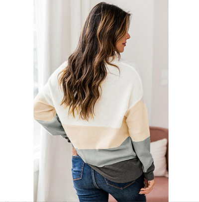 Suéter Holgado de Manga Larga para Mujer - Comodidad Casual - Image 3