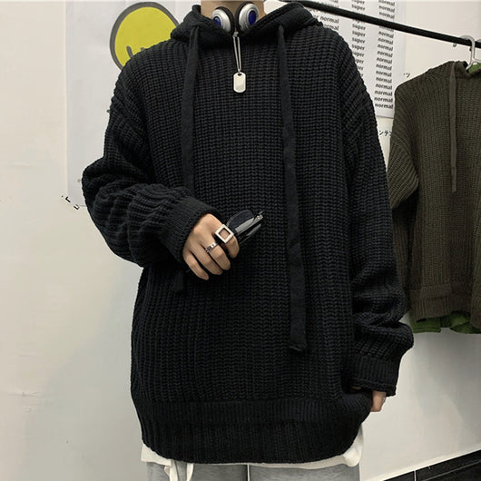 Sudadera Hoodie Retro Coreana Oversized con Tejido Grueso - Image 3