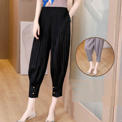Pantalones Plisados Cintura Baja para Mujer - Diseño Moderno y Cómodo - Image 9