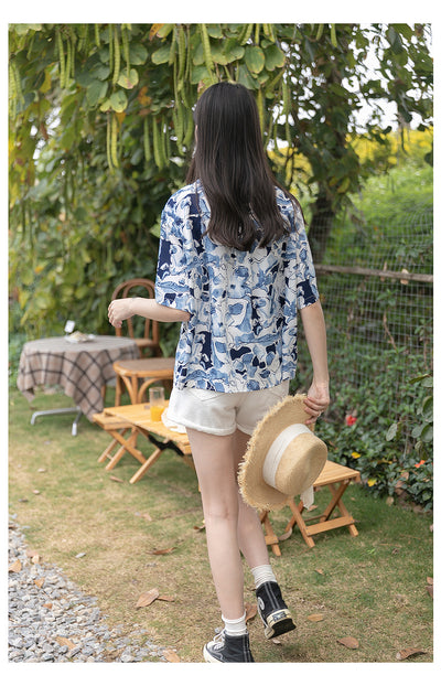 Blusa Suelta de Chifón para Verano con Protección Solar - Image 7