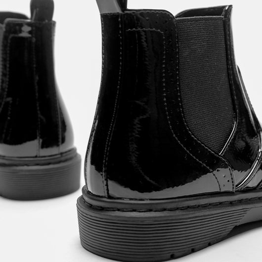 Botas Cortas Negras para Niñas con Cierre Lateral - Image 12