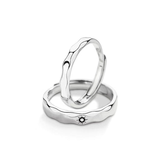 Anillo de Diamante Fashion con Separación de Color para Parejas - Image 7