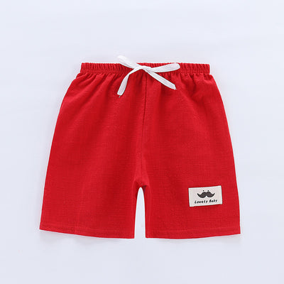 Pantalones Cortos de Algodón Slub para Niños - Ideales para Verano y Playa - Image 9
