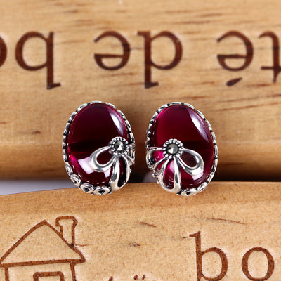 Aretes de Plata con Diseño de Ancla - Image 2