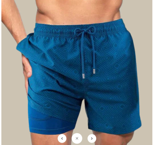 Bermudas de Playa para Hombre con Estampado 3D Digital Doble Capa - Image 3