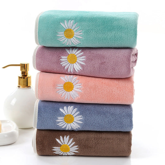Toalla de Baño Microfibra Floral Premium - Grosor Reforzado - Image 3