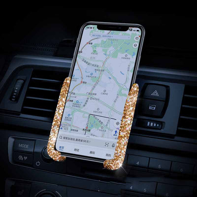 Soporte Vehicular para Celular con Salida de Aire y Detalles Diamantados - Image 12