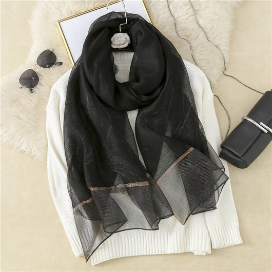 Pañuelo de Seda Elegante para Mujer - Estilo Casual Versátil - Image 4