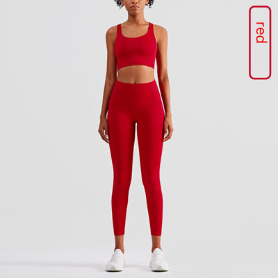 Conjunto Deportivo Mujer con Espalda Cruzada - Leggings y Top Yoga - Image 11