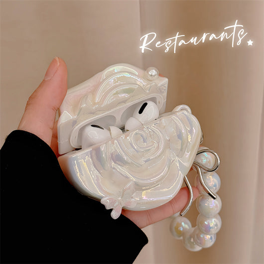 Funda para Audífonos Camellia Blanco Perla - Image 3