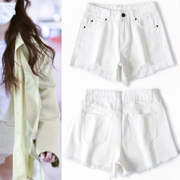 Shorts de Mezclilla Negra para Mujer