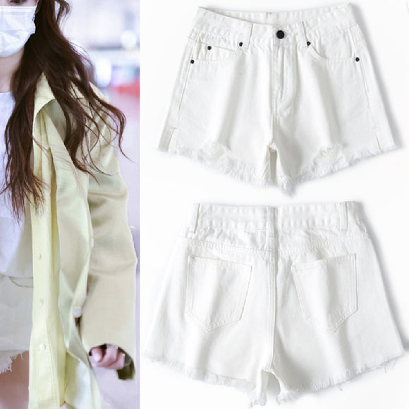 Shorts de Mezclilla Negra para Mujer