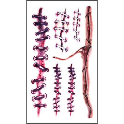 Pegatina de Tatuaje de Herida de Halloween - Image 17