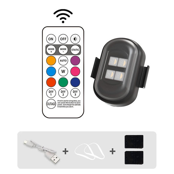 Luz de Advertencia LED para Motocicleta con Control Remoto Inalámbrico - Image 6