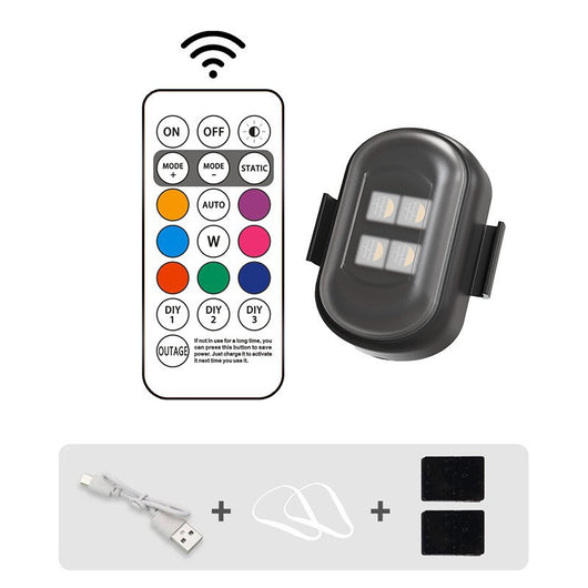 Luz de Advertencia LED para Motocicleta con Control Remoto Inalámbrico - Image 6