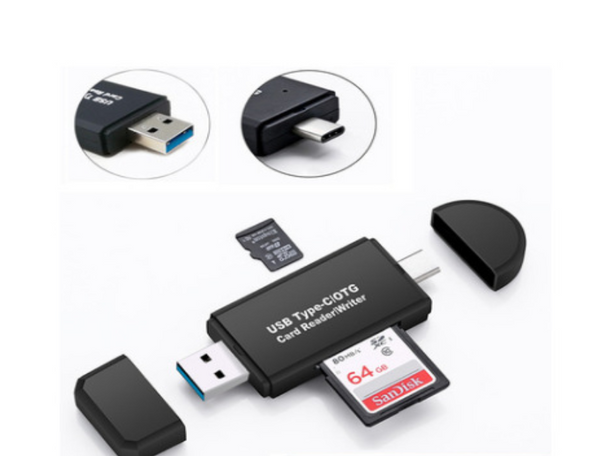 Lector de Tarjetas SD, TF y Cámara USB 3.0