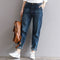 Jeans Mujer Cintura Suelta Pierna Recta Talla Pequeña