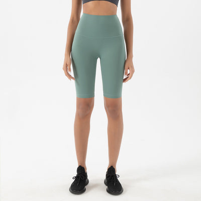 Pantalones Yoga Cintura Alta Levanta Glúteos Shorts Ajustados Cinco Puntos - Image 10