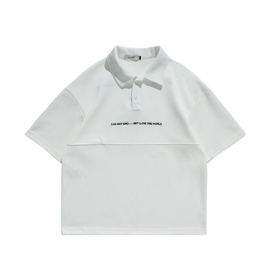 Polo Bordado Manga Corta Hombre - Estilo Casual Premium