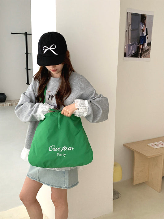 Bolsa Mensajero de Lona a Rayas con Doble Uso y Gran Capacidad - Image 20