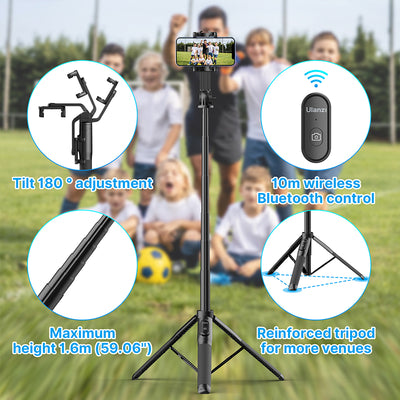 Palo Selfie SK 03 con Trípode 1.5m y Control Bluetooth Inalámbrico - Image 7