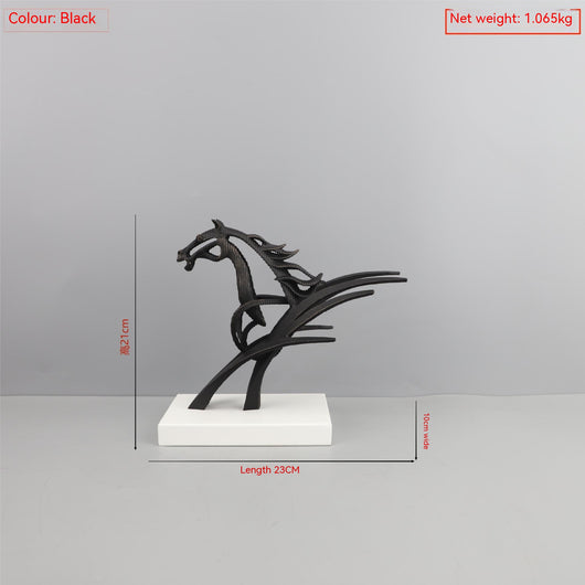 Escultura Decorativa de Caballo en Metal para el Hogar - Image 7