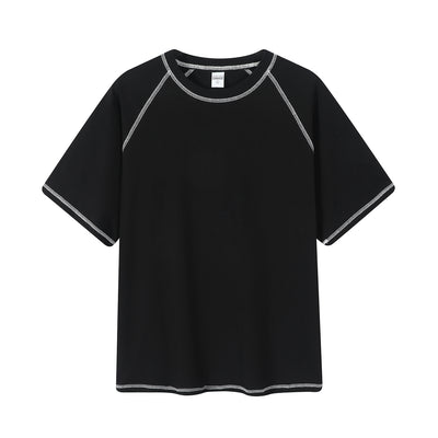 Playera Raglan Hombre con Costuras Decorativas y Cuello Redondo - Image 6