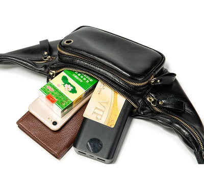 Bolsa Mensajera Retro para Hombre con Compartimento para Celular - Image 7